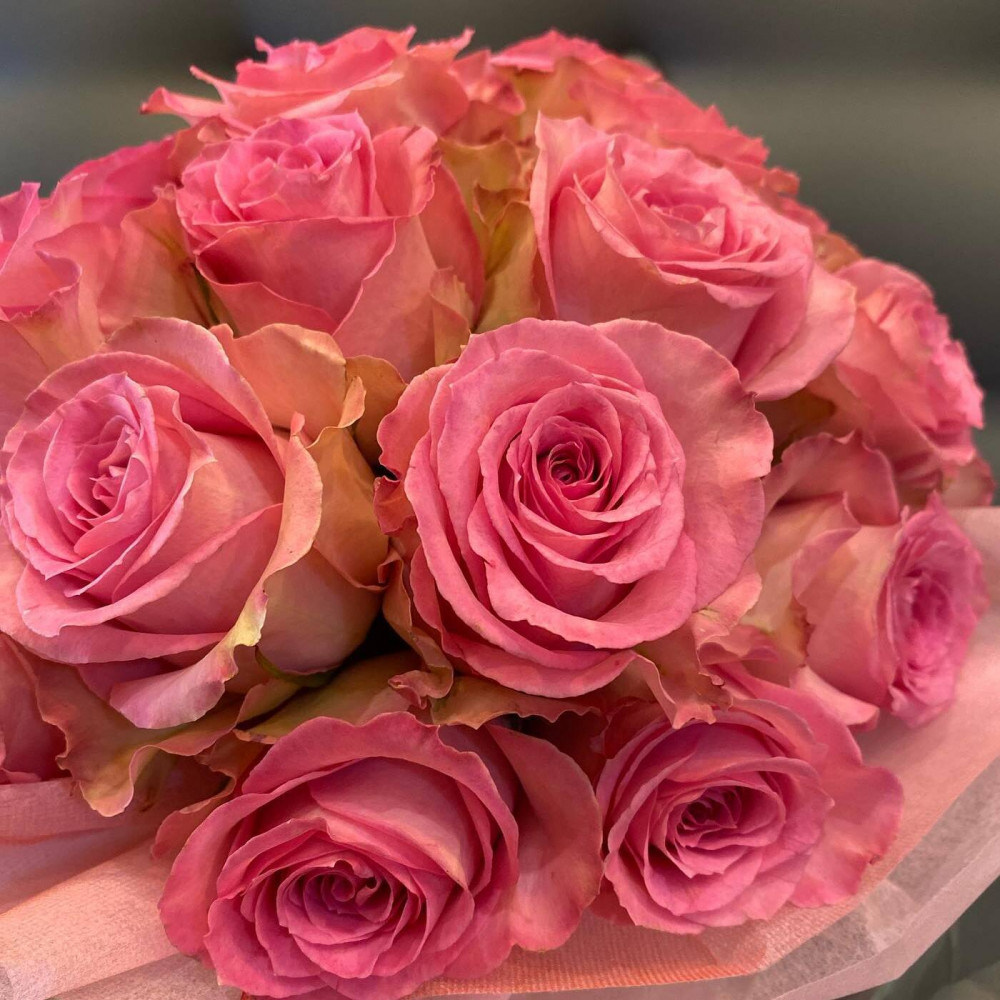 Букет цветов «15 роз в коробке» - фото 2
