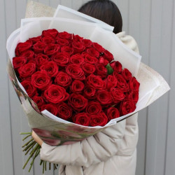 Букет «51 красная роза»