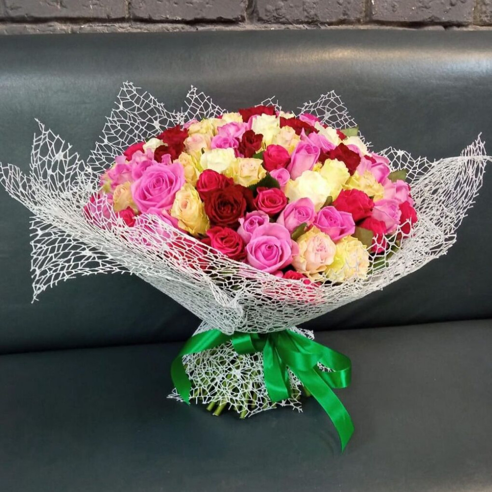 Букет цветов «Букет из 75 кенийских роз»