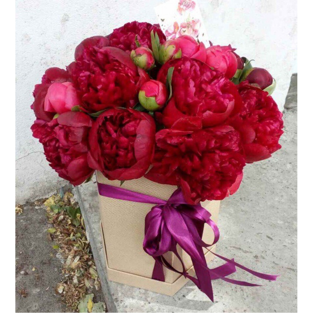 Букет цветов «Бордо»