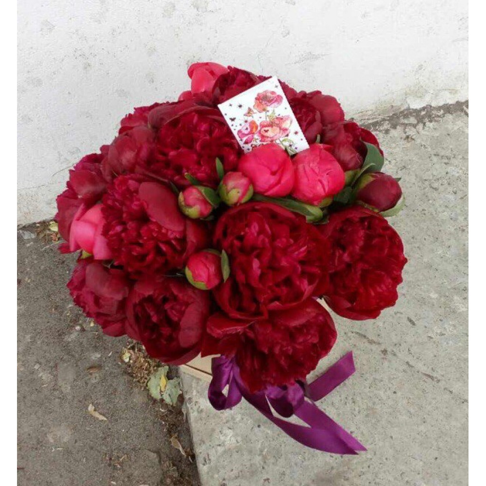 Букет цветов «Бордо» - фото 2
