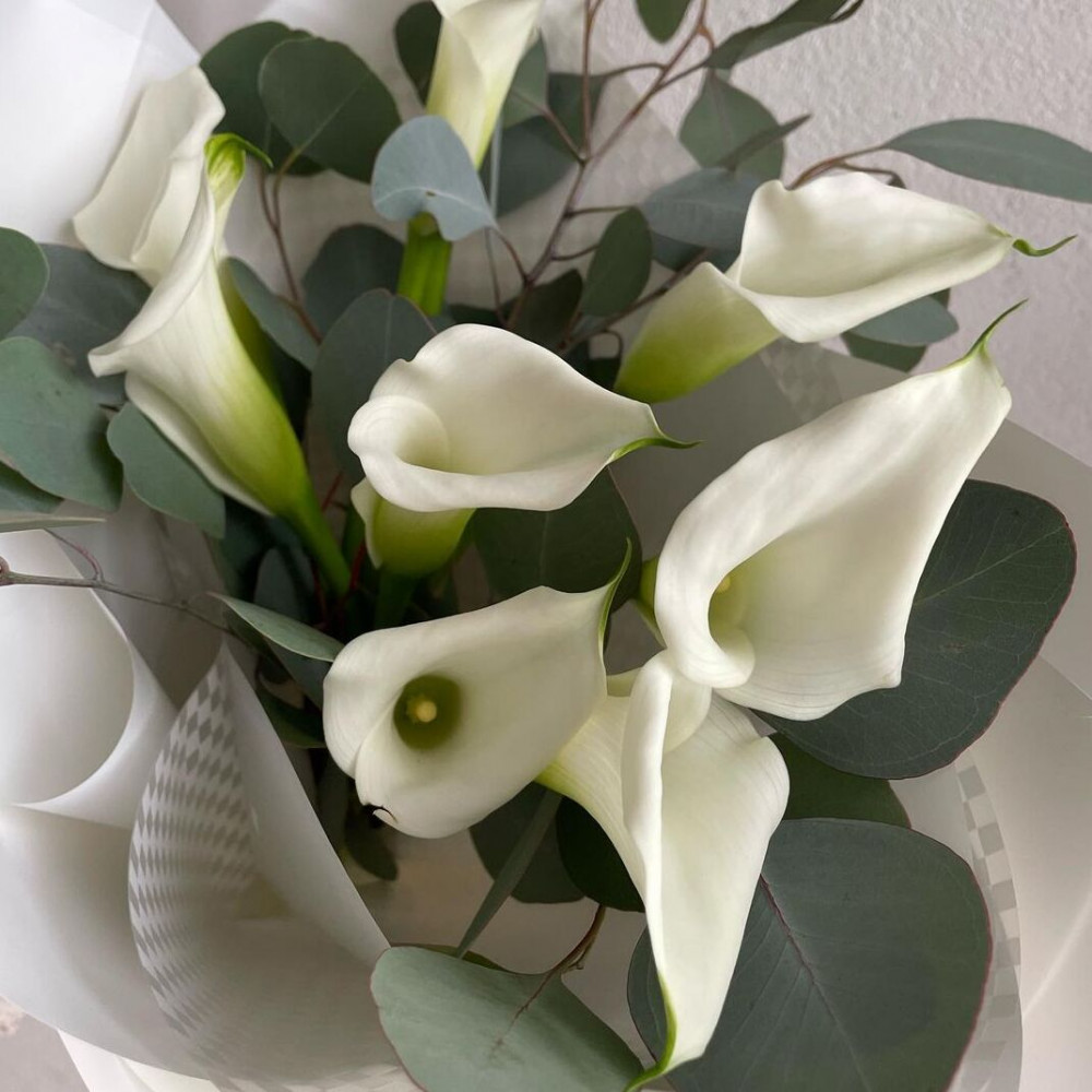 Букет цветов «Букет из белых калл» - фото 2